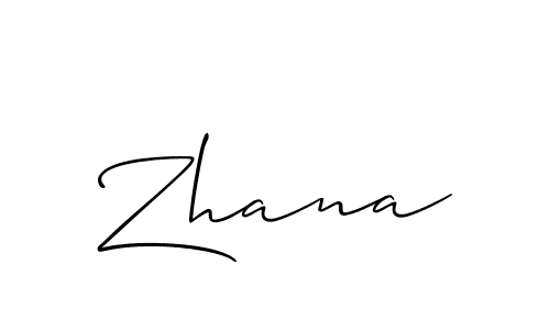 Best and Professional Signature Style for Zhana. Allison_Script Best Signature Style Collection. Zhana signature style 2 images and pictures png