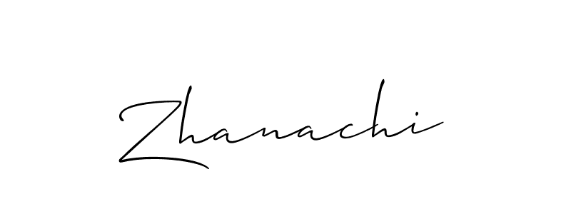 Best and Professional Signature Style for Zhanachi. Allison_Script Best Signature Style Collection. Zhanachi signature style 2 images and pictures png