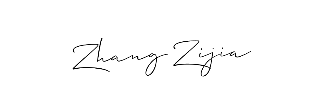 Make a beautiful signature design for name Zhang Zijia. Use this online signature maker to create a handwritten signature for free. Zhang Zijia signature style 2 images and pictures png