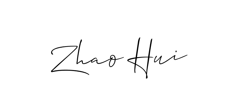 Make a beautiful signature design for name Zhao Hui. Use this online signature maker to create a handwritten signature for free. Zhao Hui signature style 2 images and pictures png