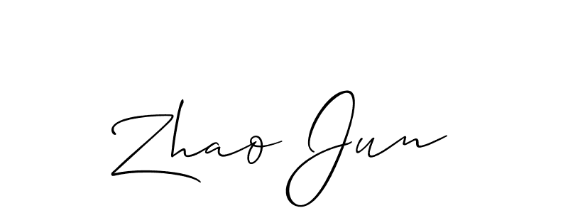 This is the best signature style for the Zhao Jun name. Also you like these signature font (Allison_Script). Mix name signature. Zhao Jun signature style 2 images and pictures png