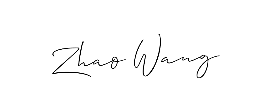 Make a beautiful signature design for name Zhao Wang. Use this online signature maker to create a handwritten signature for free. Zhao Wang signature style 2 images and pictures png