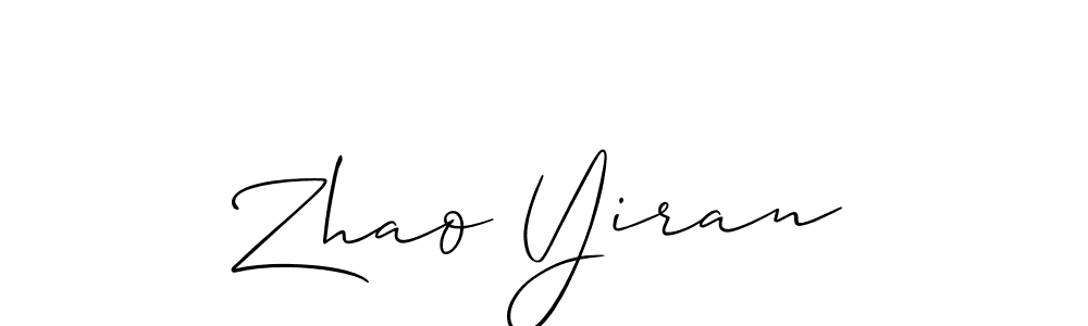 Check out images of Autograph of Zhao Yiran name. Actor Zhao Yiran Signature Style. Allison_Script is a professional sign style online. Zhao Yiran signature style 2 images and pictures png