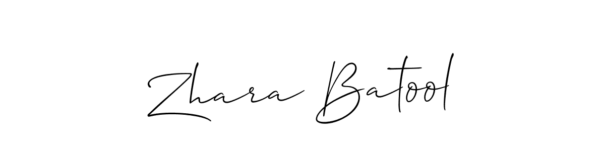 if you are searching for the best signature style for your name Zhara Batool. so please give up your signature search. here we have designed multiple signature styles  using Allison_Script. Zhara Batool signature style 2 images and pictures png