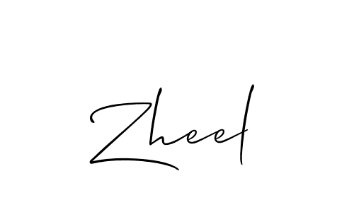 Allison_Script is a professional signature style that is perfect for those who want to add a touch of class to their signature. It is also a great choice for those who want to make their signature more unique. Get Zheel name to fancy signature for free. Zheel signature style 2 images and pictures png