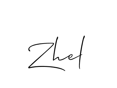 It looks lik you need a new signature style for name Zhel. Design unique handwritten (Allison_Script) signature with our free signature maker in just a few clicks. Zhel signature style 2 images and pictures png
