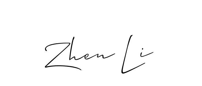 Similarly Allison_Script is the best handwritten signature design. Signature creator online .You can use it as an online autograph creator for name Zhen Li. Zhen Li signature style 2 images and pictures png