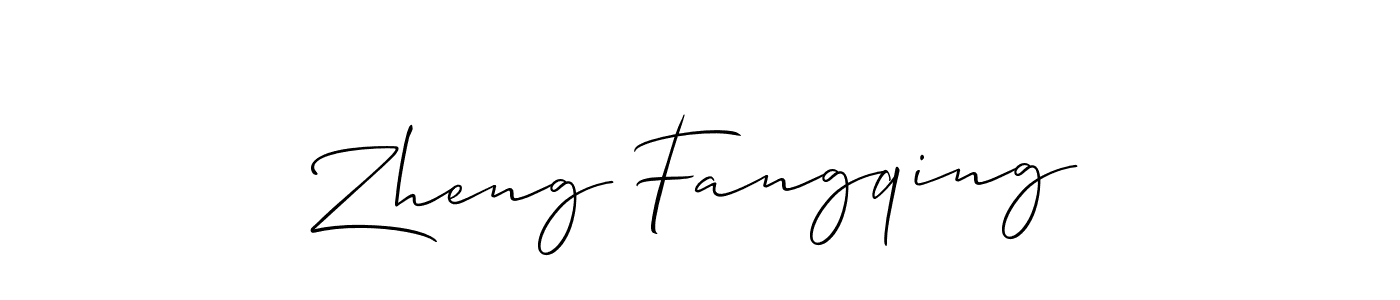 Also we have Zheng Fangqing name is the best signature style. Create professional handwritten signature collection using Allison_Script autograph style. Zheng Fangqing signature style 2 images and pictures png