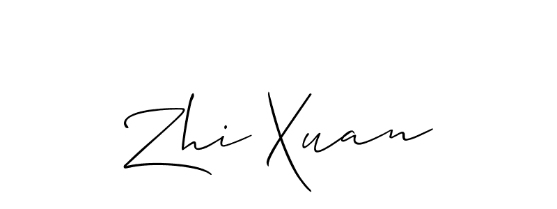 How to Draw Zhi Xuan signature style? Allison_Script is a latest design signature styles for name Zhi Xuan. Zhi Xuan signature style 2 images and pictures png