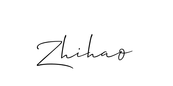 How to make Zhihao name signature. Use Allison_Script style for creating short signs online. This is the latest handwritten sign. Zhihao signature style 2 images and pictures png