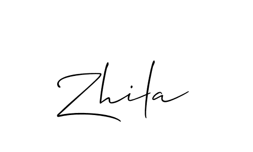 if you are searching for the best signature style for your name Zhila. so please give up your signature search. here we have designed multiple signature styles  using Allison_Script. Zhila signature style 2 images and pictures png