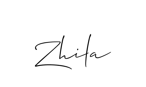 Make a beautiful signature design for name Zhila. Use this online signature maker to create a handwritten signature for free. Zhila signature style 2 images and pictures png