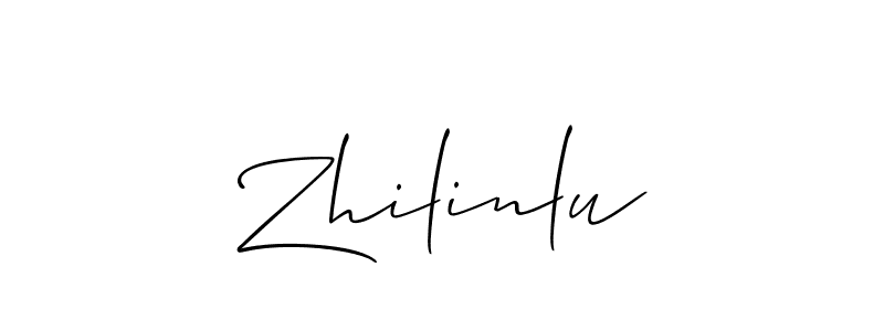 The best way (Allison_Script) to make a short signature is to pick only two or three words in your name. The name Zhilinlu include a total of six letters. For converting this name. Zhilinlu signature style 2 images and pictures png
