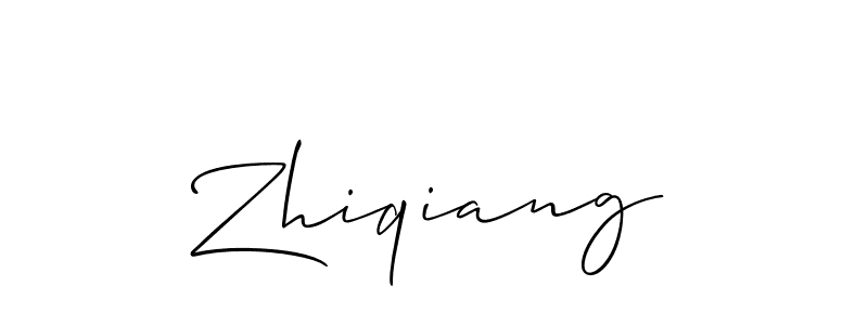 Best and Professional Signature Style for Zhiqiang. Allison_Script Best Signature Style Collection. Zhiqiang signature style 2 images and pictures png