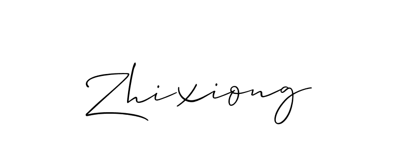Also we have Zhixiong name is the best signature style. Create professional handwritten signature collection using Allison_Script autograph style. Zhixiong signature style 2 images and pictures png