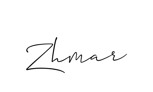 Also we have Zhmar name is the best signature style. Create professional handwritten signature collection using Allison_Script autograph style. Zhmar signature style 2 images and pictures png