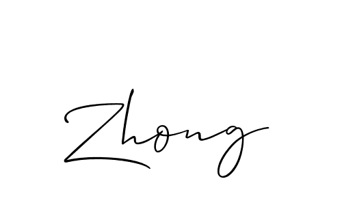 It looks lik you need a new signature style for name Zhong. Design unique handwritten (Allison_Script) signature with our free signature maker in just a few clicks. Zhong signature style 2 images and pictures png
