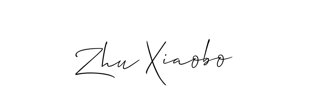 Also we have Zhu Xiaobo name is the best signature style. Create professional handwritten signature collection using Allison_Script autograph style. Zhu Xiaobo signature style 2 images and pictures png