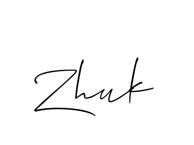 The best way (Allison_Script) to make a short signature is to pick only two or three words in your name. The name Zhuk include a total of six letters. For converting this name. Zhuk signature style 2 images and pictures png