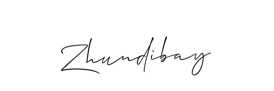 How to Draw Zhundibay signature style? Allison_Script is a latest design signature styles for name Zhundibay. Zhundibay signature style 2 images and pictures png