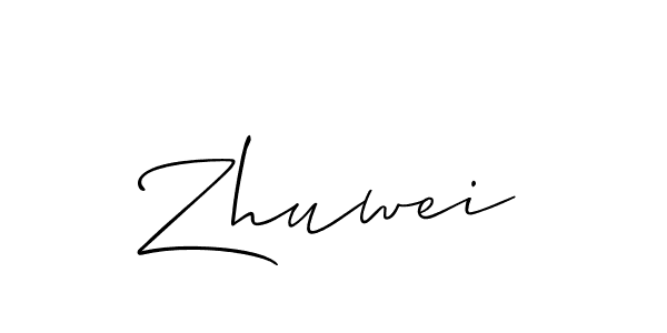 How to Draw Zhuwei signature style? Allison_Script is a latest design signature styles for name Zhuwei. Zhuwei signature style 2 images and pictures png