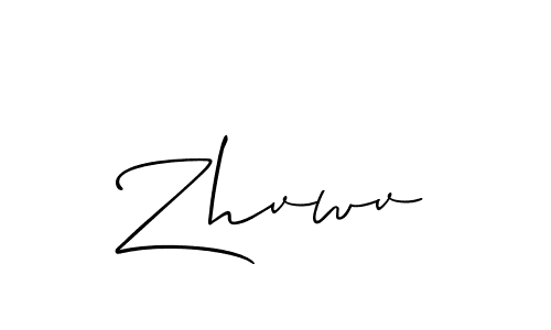if you are searching for the best signature style for your name Zhvwv. so please give up your signature search. here we have designed multiple signature styles  using Allison_Script. Zhvwv signature style 2 images and pictures png