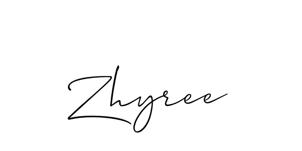 if you are searching for the best signature style for your name Zhyree. so please give up your signature search. here we have designed multiple signature styles  using Allison_Script. Zhyree signature style 2 images and pictures png