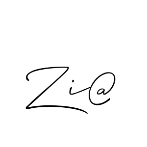 Also You can easily find your signature by using the search form. We will create Zi@ name handwritten signature images for you free of cost using Allison_Script sign style. Zi@ signature style 2 images and pictures png