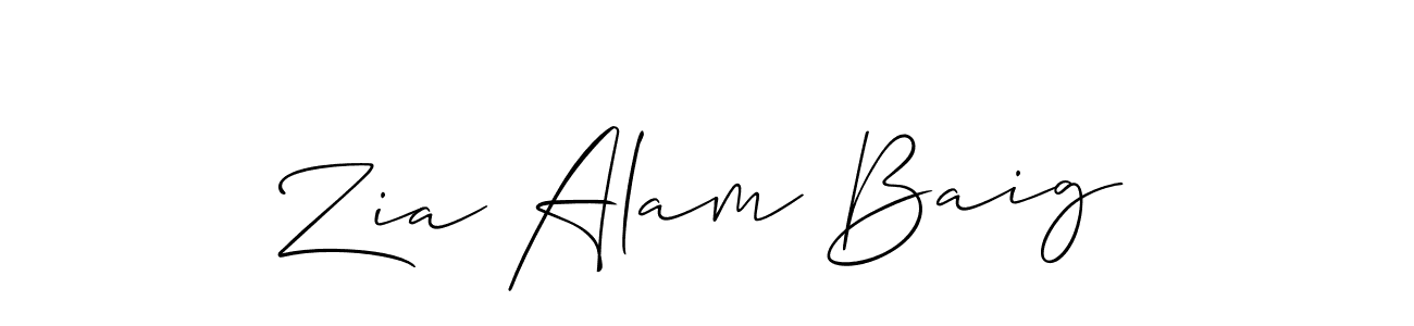 Also You can easily find your signature by using the search form. We will create Zia Alam Baig name handwritten signature images for you free of cost using Allison_Script sign style. Zia Alam Baig signature style 2 images and pictures png