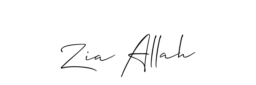 Allison_Script is a professional signature style that is perfect for those who want to add a touch of class to their signature. It is also a great choice for those who want to make their signature more unique. Get Zia Allah name to fancy signature for free. Zia Allah signature style 2 images and pictures png