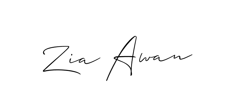 Similarly Allison_Script is the best handwritten signature design. Signature creator online .You can use it as an online autograph creator for name Zia Awan. Zia Awan signature style 2 images and pictures png