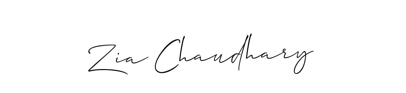 How to Draw Zia Chaudhary signature style? Allison_Script is a latest design signature styles for name Zia Chaudhary. Zia Chaudhary signature style 2 images and pictures png