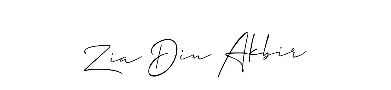 if you are searching for the best signature style for your name Zia Din Akbir. so please give up your signature search. here we have designed multiple signature styles  using Allison_Script. Zia Din Akbir signature style 2 images and pictures png