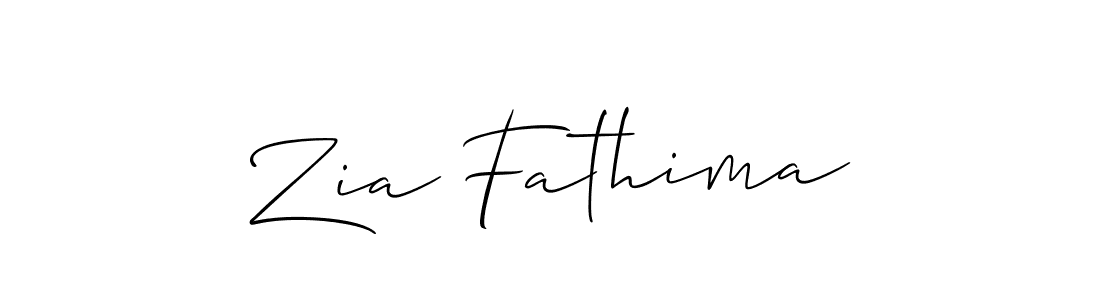 Zia Fathima stylish signature style. Best Handwritten Sign (Allison_Script) for my name. Handwritten Signature Collection Ideas for my name Zia Fathima. Zia Fathima signature style 2 images and pictures png