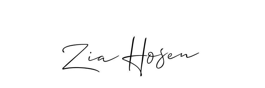 Best and Professional Signature Style for Zia Hosen. Allison_Script Best Signature Style Collection. Zia Hosen signature style 2 images and pictures png