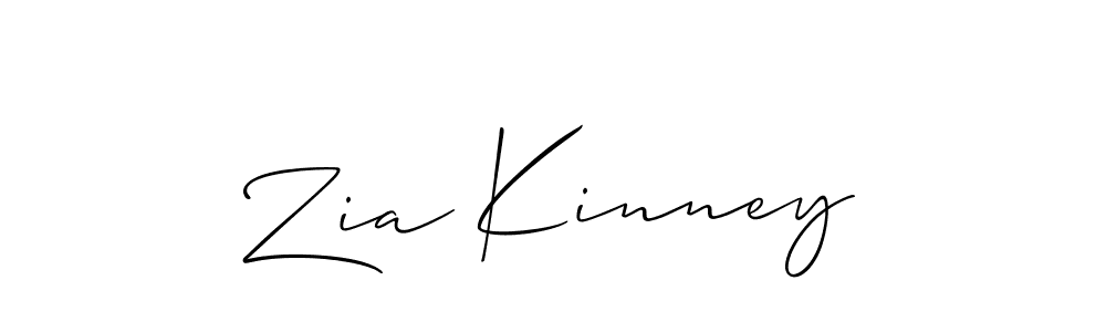 Use a signature maker to create a handwritten signature online. With this signature software, you can design (Allison_Script) your own signature for name Zia Kinney. Zia Kinney signature style 2 images and pictures png
