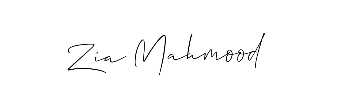 Allison_Script is a professional signature style that is perfect for those who want to add a touch of class to their signature. It is also a great choice for those who want to make their signature more unique. Get Zia Mahmood name to fancy signature for free. Zia Mahmood signature style 2 images and pictures png