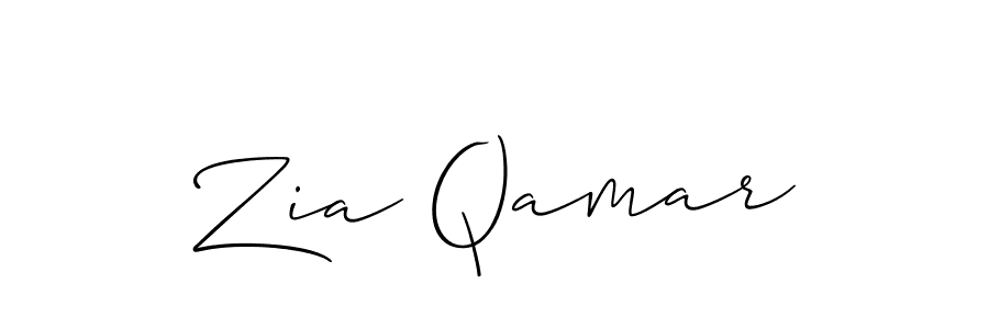 You should practise on your own different ways (Allison_Script) to write your name (Zia Qamar) in signature. don't let someone else do it for you. Zia Qamar signature style 2 images and pictures png