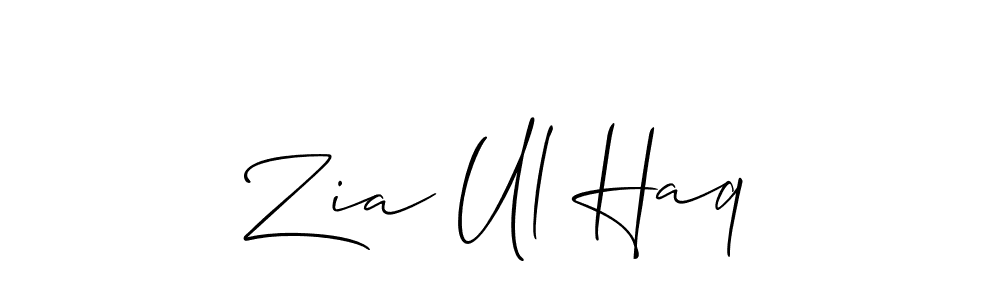 Create a beautiful signature design for name Zia Ul Haq. With this signature (Allison_Script) fonts, you can make a handwritten signature for free. Zia Ul Haq signature style 2 images and pictures png