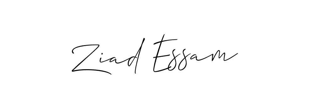 How to make Ziad Essam signature? Allison_Script is a professional autograph style. Create handwritten signature for Ziad Essam name. Ziad Essam signature style 2 images and pictures png