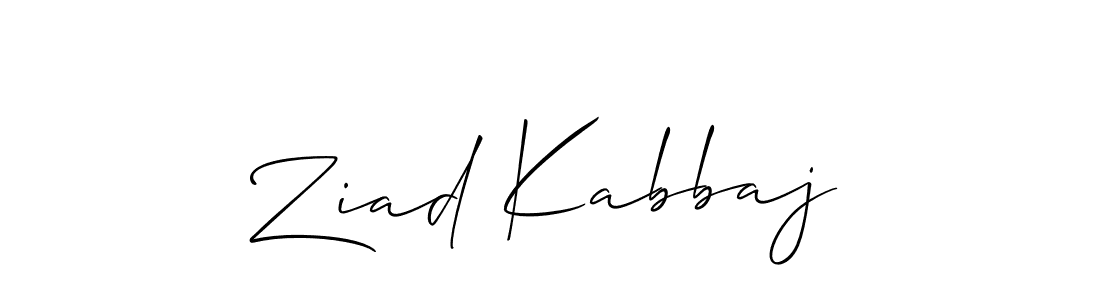 Best and Professional Signature Style for Ziad Kabbaj. Allison_Script Best Signature Style Collection. Ziad Kabbaj signature style 2 images and pictures png