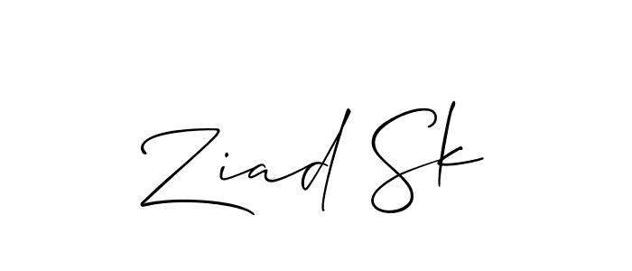 The best way (Allison_Script) to make a short signature is to pick only two or three words in your name. The name Ziad Sk include a total of six letters. For converting this name. Ziad Sk signature style 2 images and pictures png