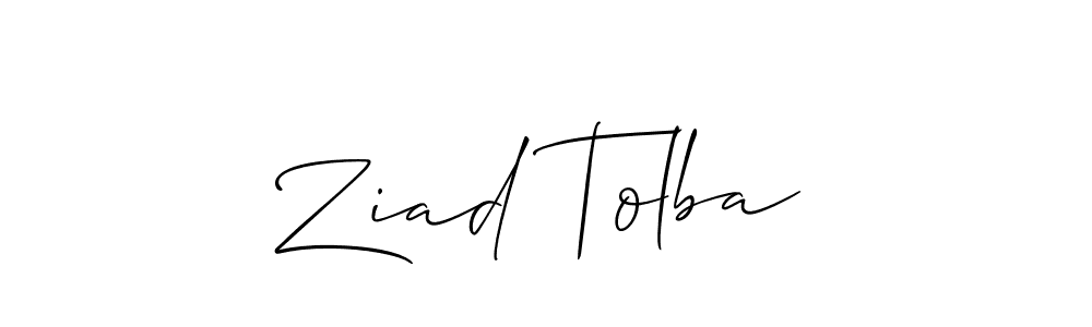 if you are searching for the best signature style for your name Ziad Tolba. so please give up your signature search. here we have designed multiple signature styles  using Allison_Script. Ziad Tolba signature style 2 images and pictures png