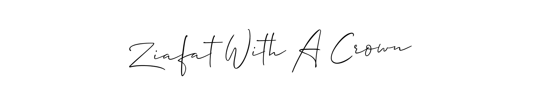See photos of Ziafat With A Crown official signature by Spectra . Check more albums & portfolios. Read reviews & check more about Allison_Script font. Ziafat With A Crown signature style 2 images and pictures png