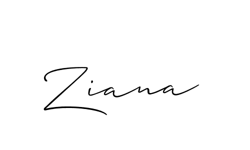 Create a beautiful signature design for name Ziana. With this signature (Allison_Script) fonts, you can make a handwritten signature for free. Ziana signature style 2 images and pictures png