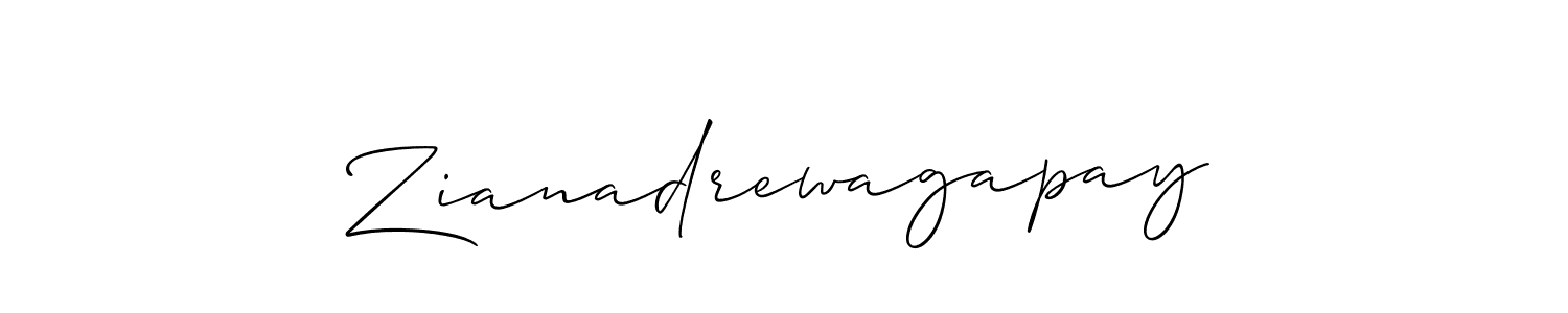 Make a beautiful signature design for name Zianadrewagapay. Use this online signature maker to create a handwritten signature for free. Zianadrewagapay signature style 2 images and pictures png