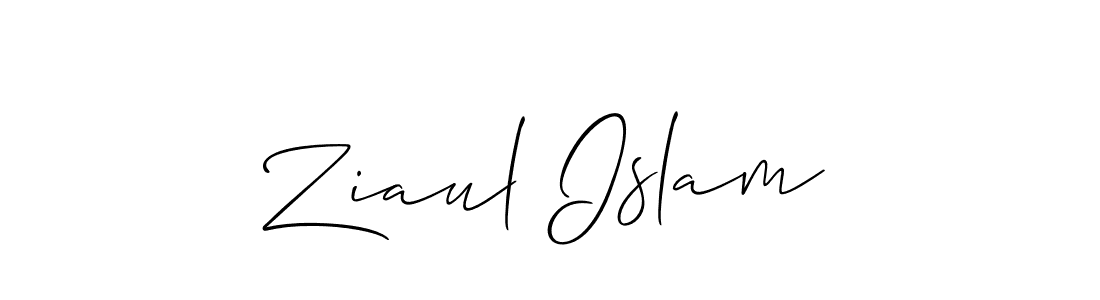 Make a beautiful signature design for name Ziaul Islam. With this signature (Allison_Script) style, you can create a handwritten signature for free. Ziaul Islam signature style 2 images and pictures png