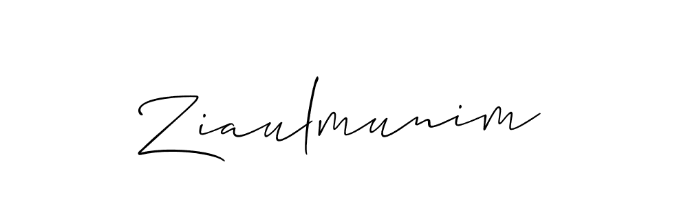 How to make Ziaulmunim name signature. Use Allison_Script style for creating short signs online. This is the latest handwritten sign. Ziaulmunim signature style 2 images and pictures png