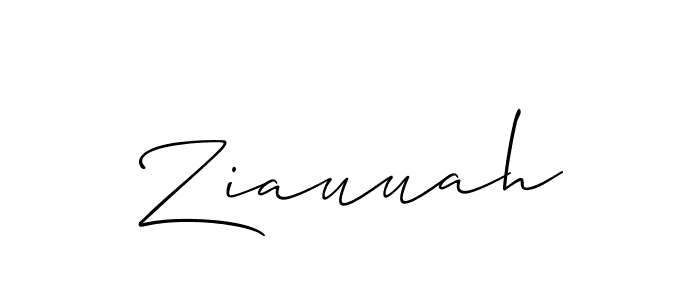 The best way (Allison_Script) to make a short signature is to pick only two or three words in your name. The name Ziauuah include a total of six letters. For converting this name. Ziauuah signature style 2 images and pictures png