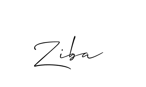 Once you've used our free online signature maker to create your best signature Allison_Script style, it's time to enjoy all of the benefits that Ziba  name signing documents. Ziba  signature style 2 images and pictures png